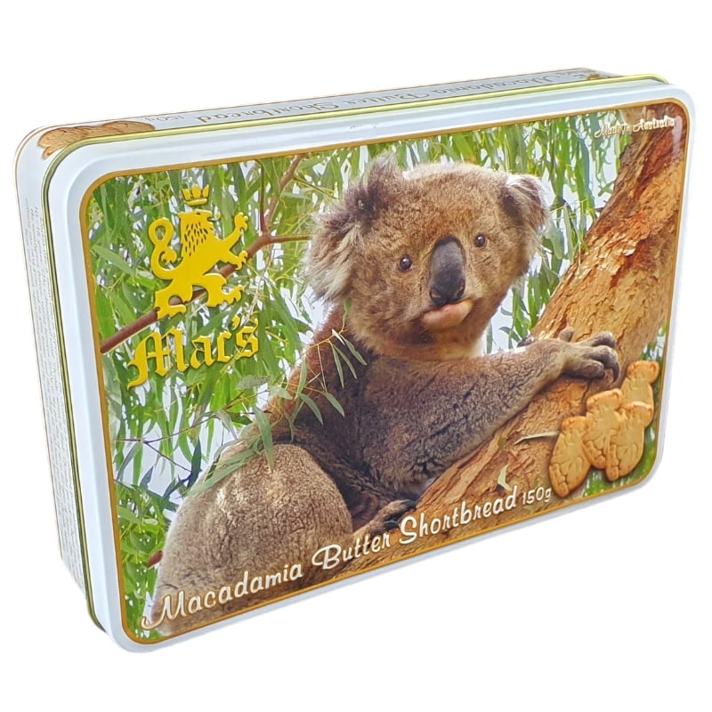 Macadamia Butter Shortbread -Koala Tin 150g Macadamia Butter Shortbread -Koala Tin 150g